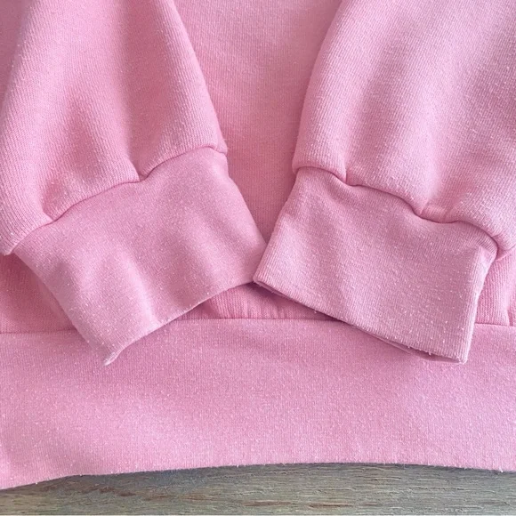 Aviator Nation Heart Embroidery Sweatshirt in Petal Pink Size XXL 🌸 - Picture 7 of 12